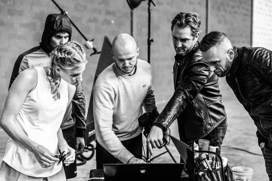 Reviewing the shot together